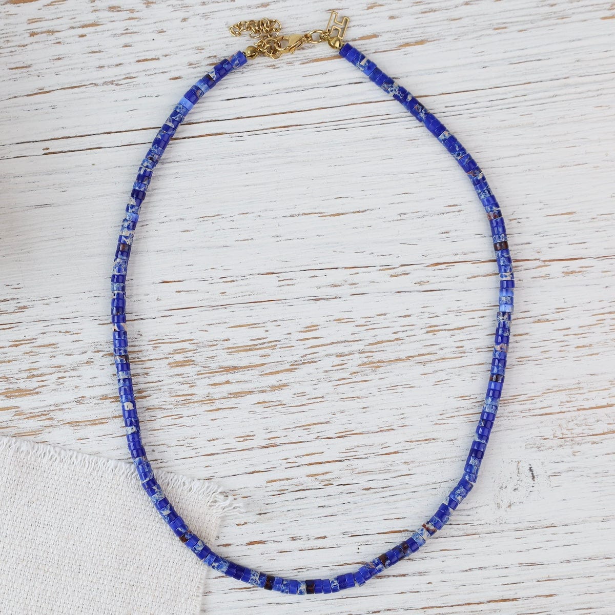 NKL-GPL PEARLY LAPIS // The Deep Blue Necklace - 18k gold