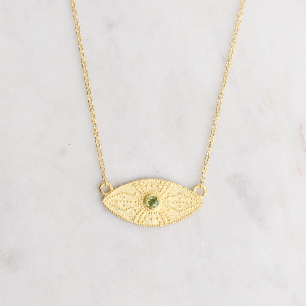 
                      
                        NKL-GPL Peridot Ellipse shaped Pendant Necklace
                      
                    