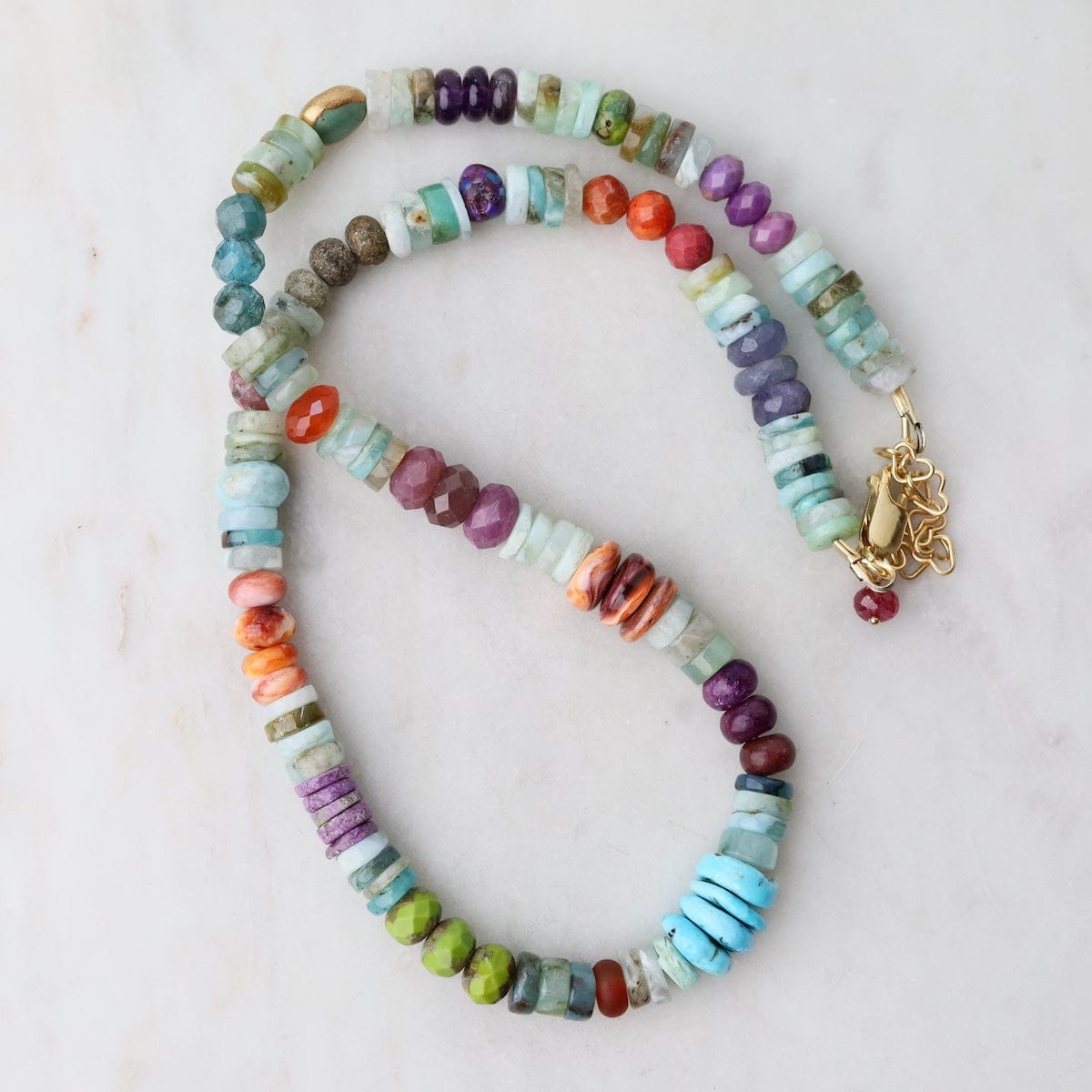 NKL-GPL Peruvian Pachamama Opal Necklace