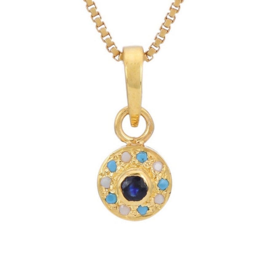 NKL-GPL Petite Gemstone Pendant Necklace