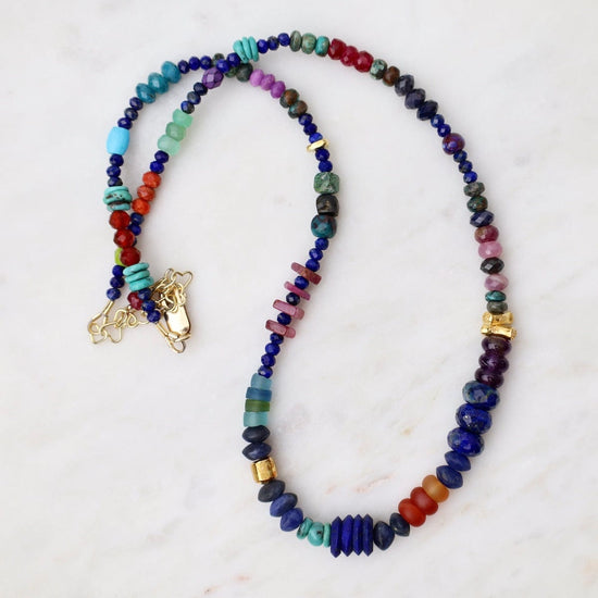 NKL-GPL Queen of the Nile Necklace in Lapis