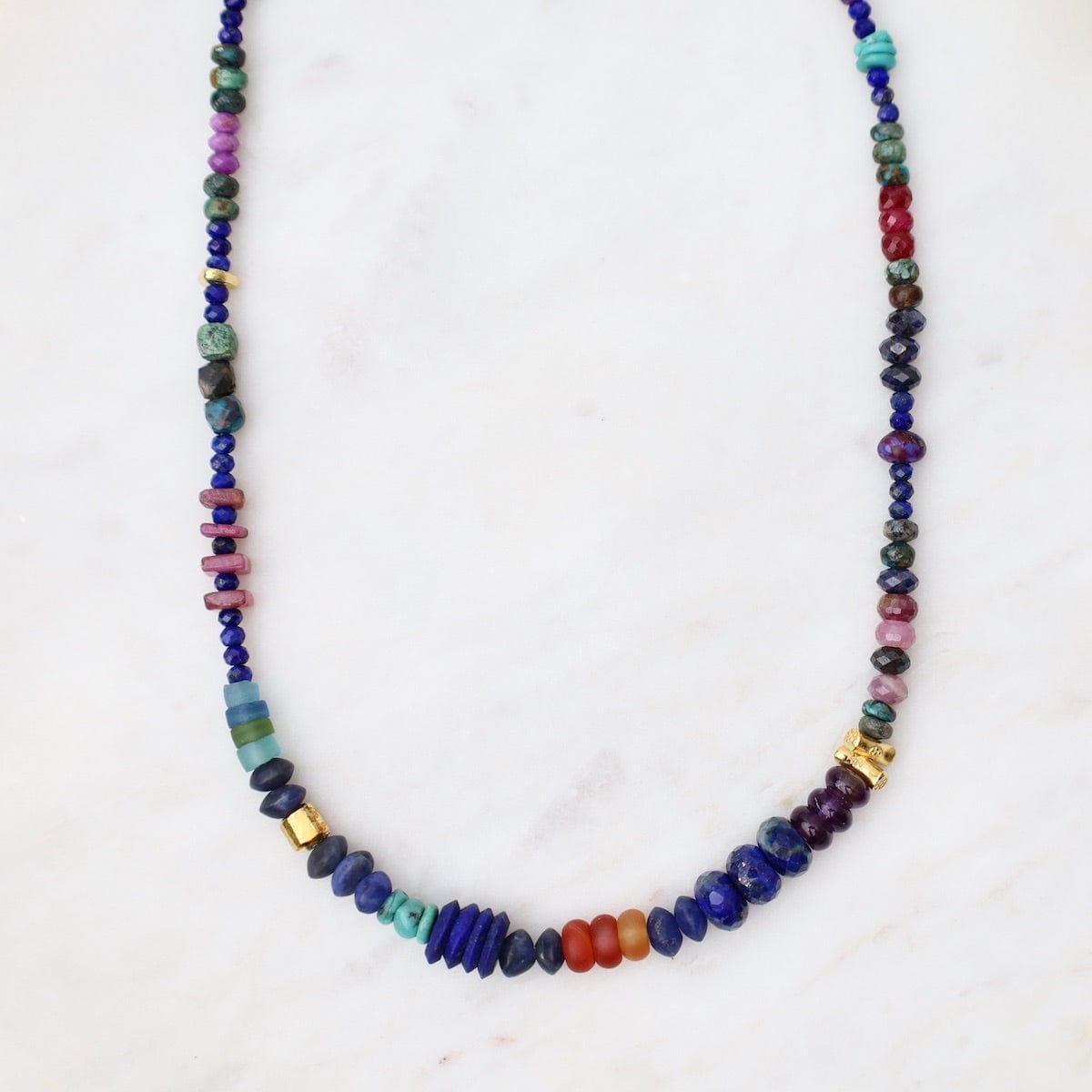 NKL-GPL Queen of the Nile Necklace in Lapis