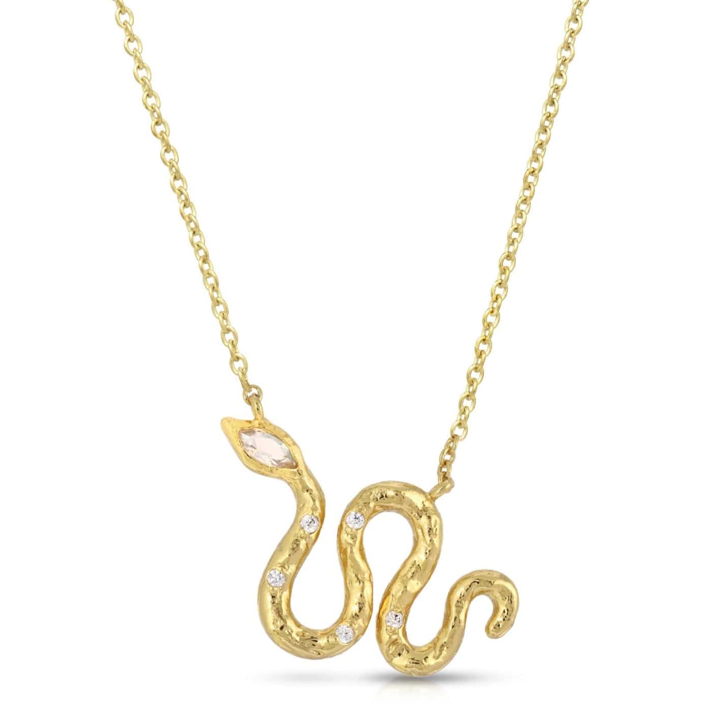NKL-GPL Radiant Eye Pendant - White Opal - Gold Plated Bra