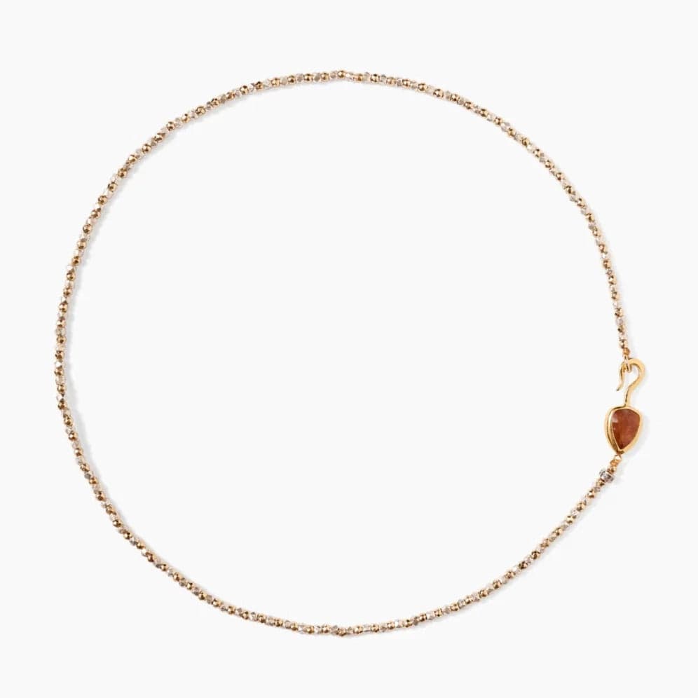 
                      
                        NKL-GPL Rahel Beaded Necklace in Hessonite
                      
                    