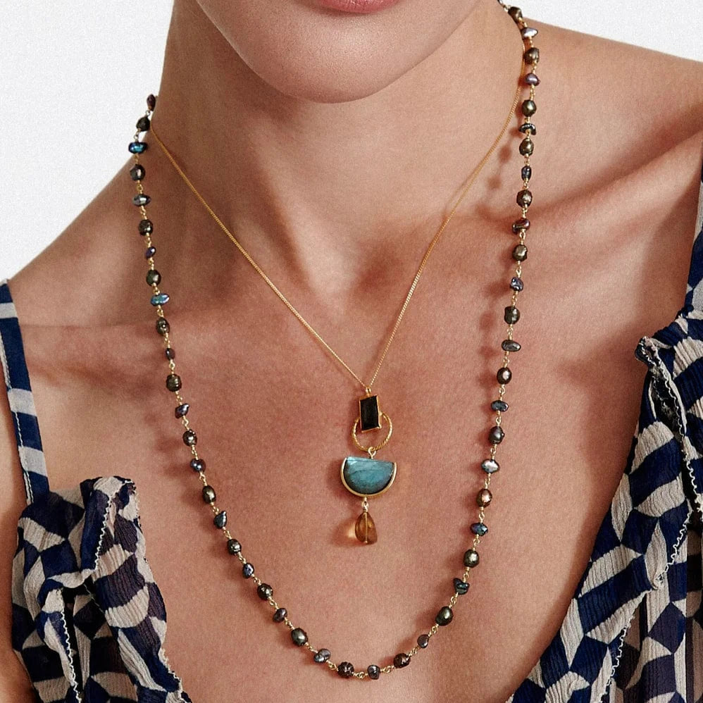 
                      
                        NKL-GPL Santa Fe Necklace Peacock Pearl
                      
                    