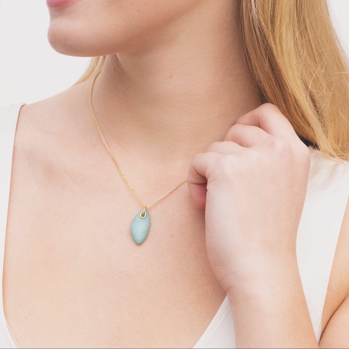 NKL-GPL Scout Organic Stone Necklace Turquoise/Silver