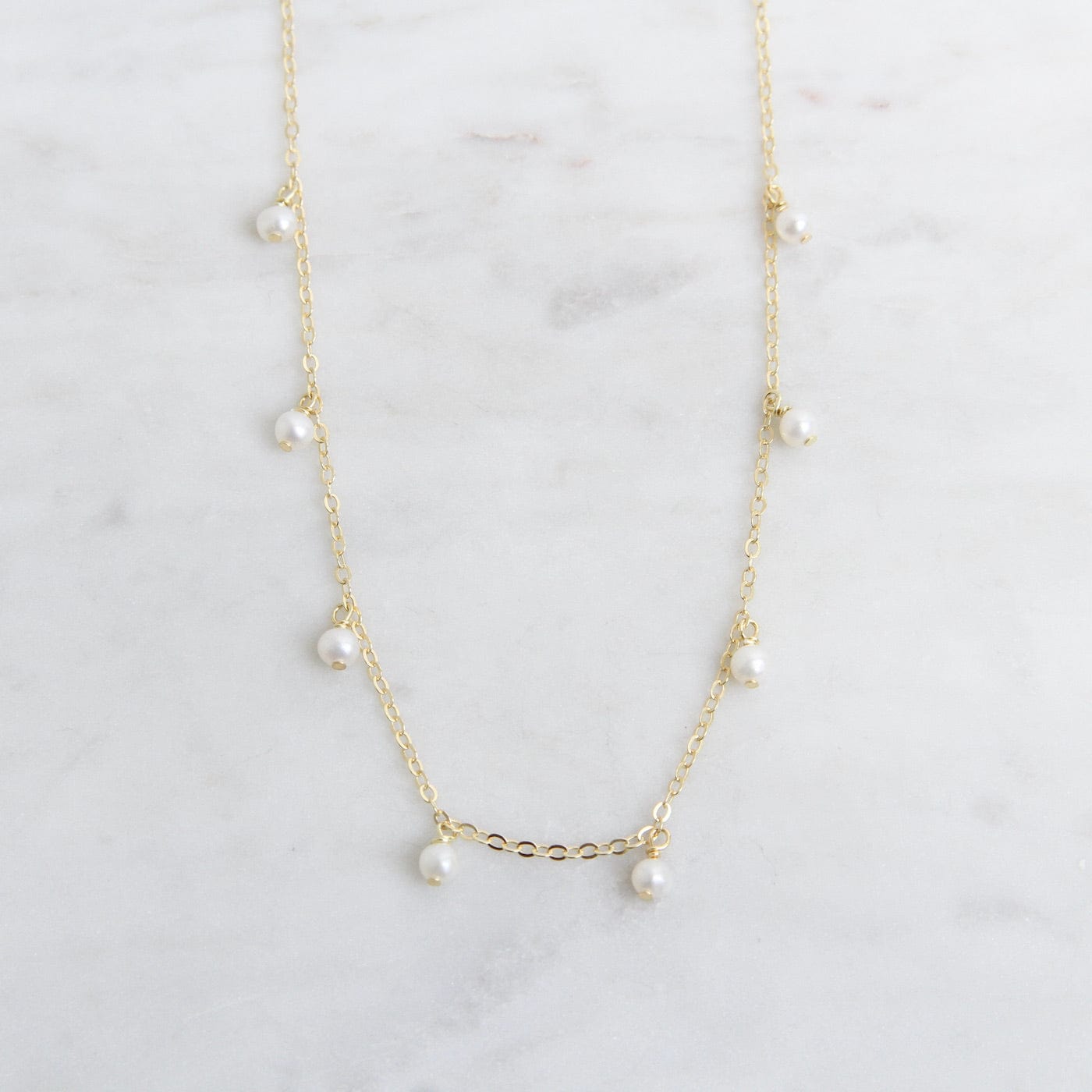 NKL-GPL Serena Pearl Shaker Necklace - Gold