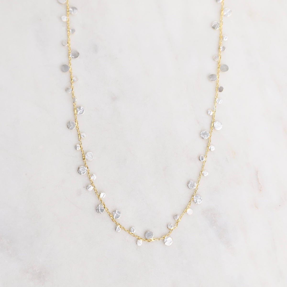 NKL-GPL Silver Dot Necklace