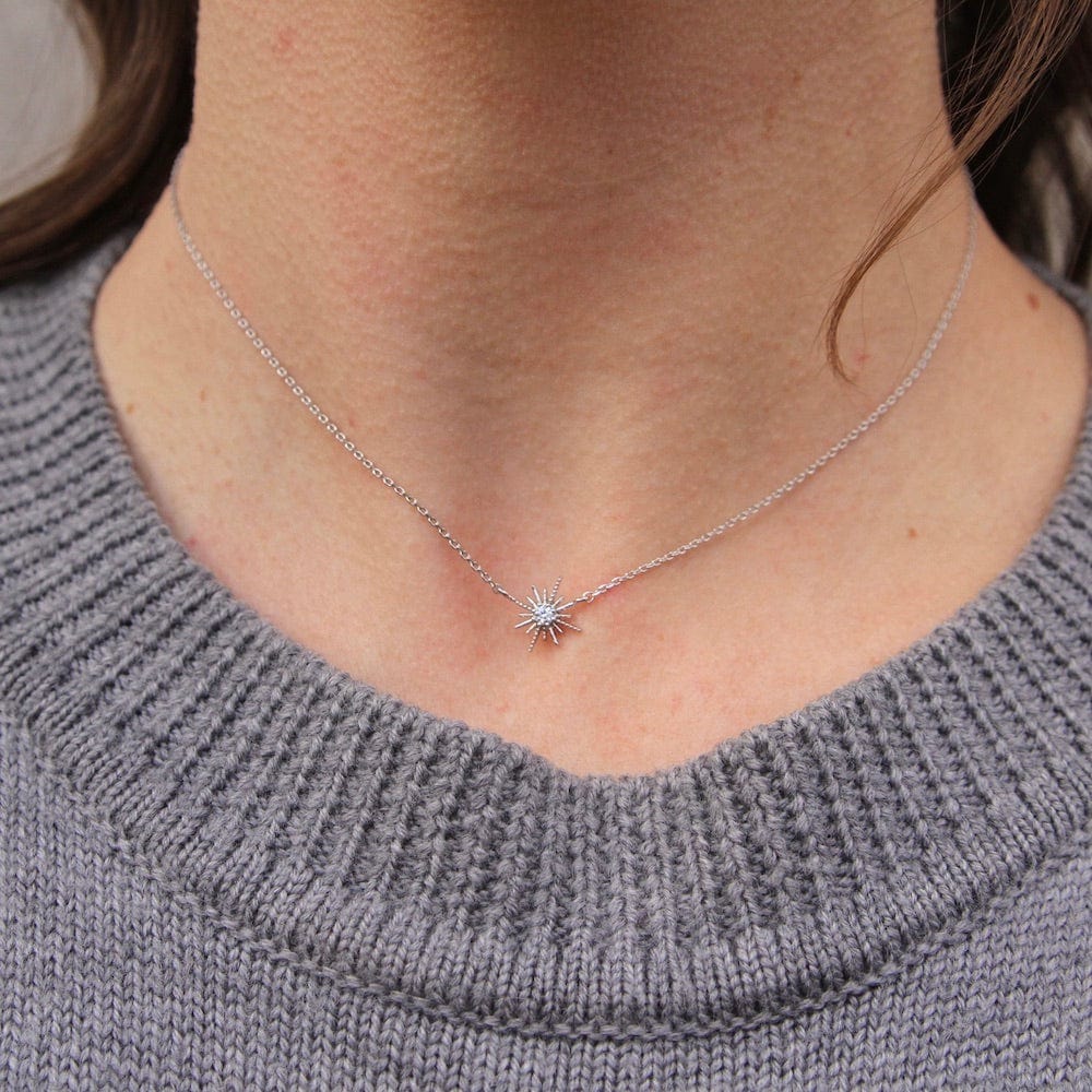 
                      
                        NKL-GPL Silver Starburst Choker
                      
                    