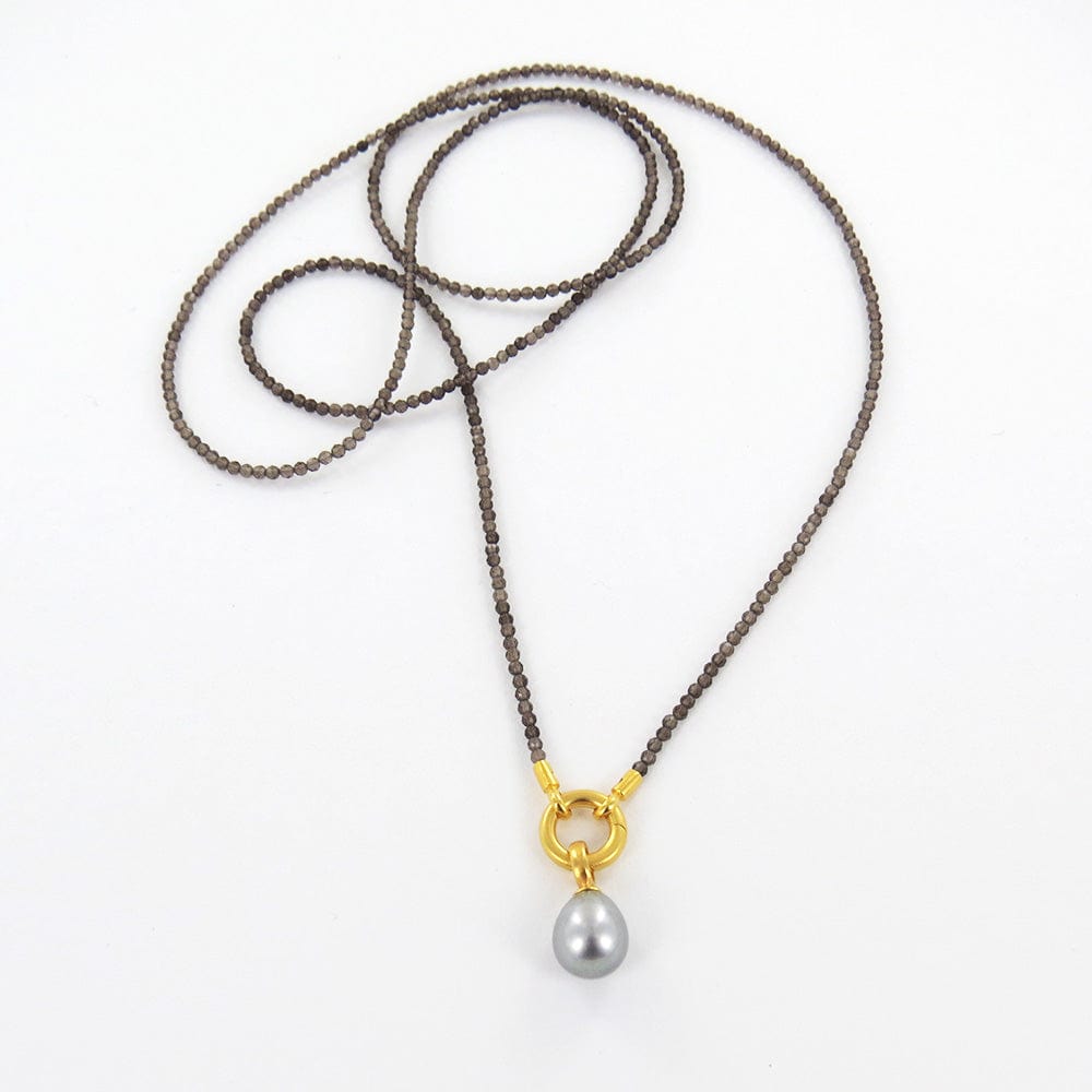 
                  
                    NKL-GPL SMOKY QUARTZ GREY PEARL NECKLACE
                  
                