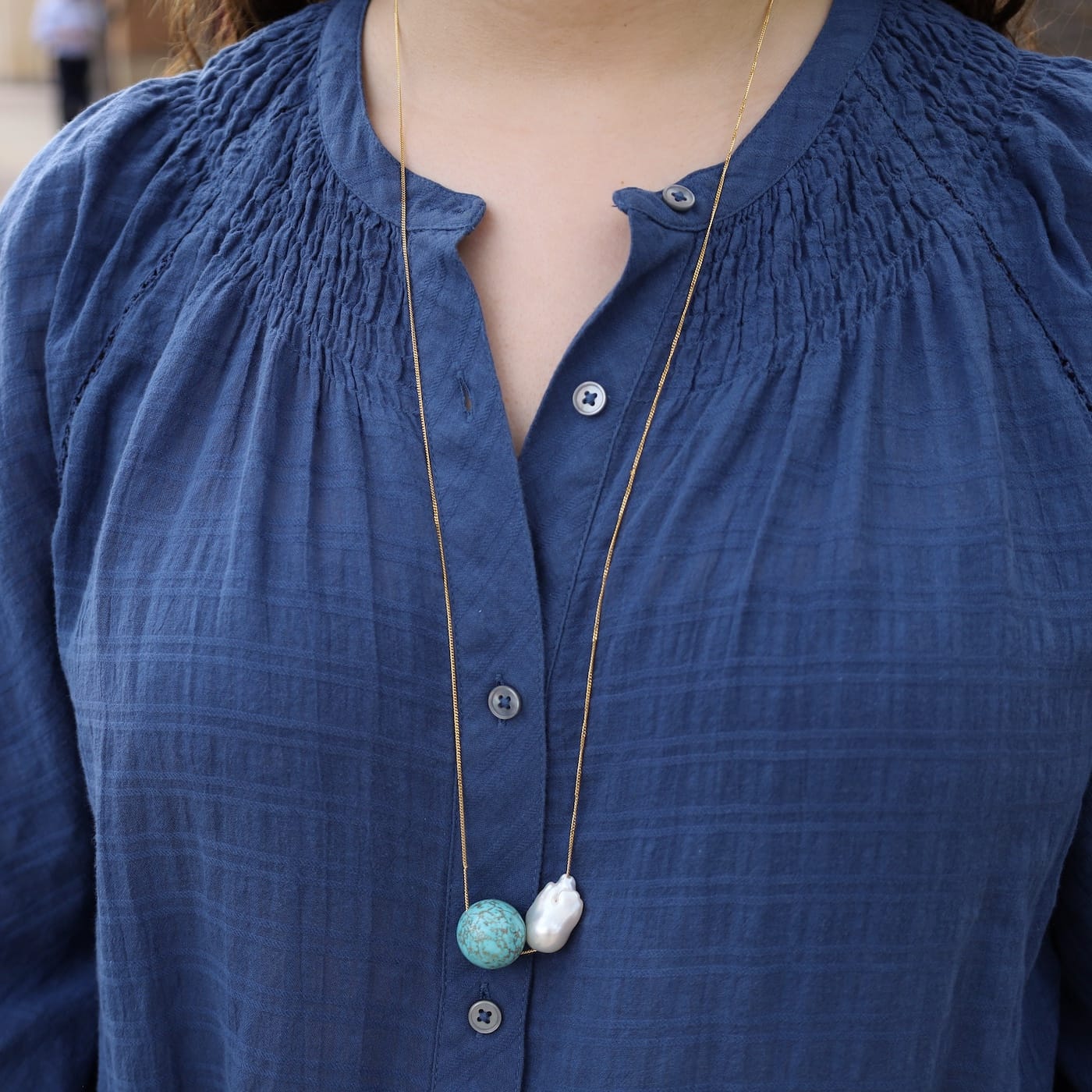 NKL-GPL Sorellina Necklace Turquoise