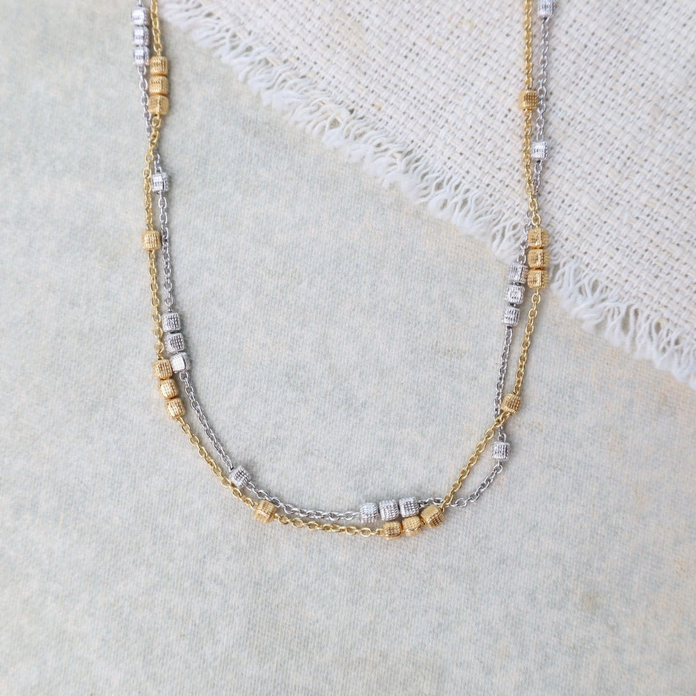 
                      
                        NKL-GPL Sterling Silver & Yellow Gold Plated Dani Necklace
                      
                    