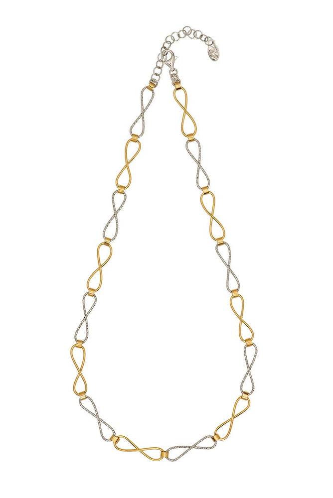 
                  
                    NKL-GPL Sterling Silver & Yellow Gold Plated Elongated Inf
                  
                