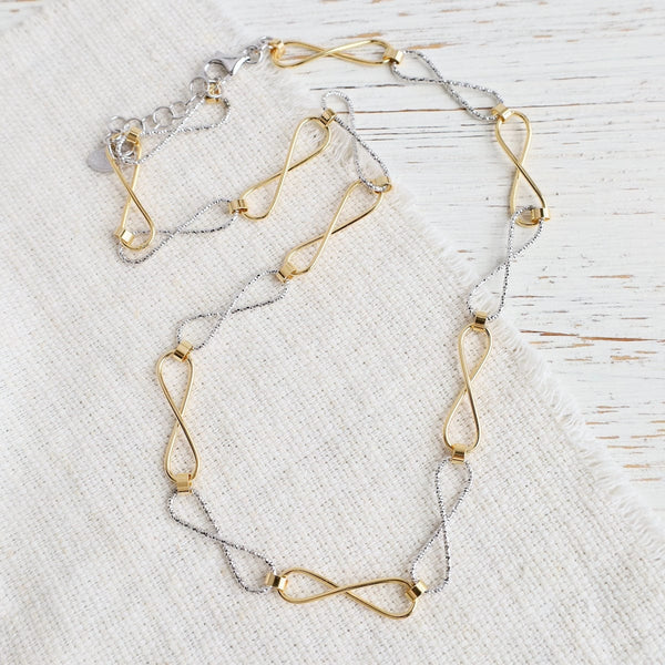 アクセサリー YON jewelry Infinity Chain 45cm gold Infinity Chain 45cm – YON (ヨン）| 公式オンラインサイト