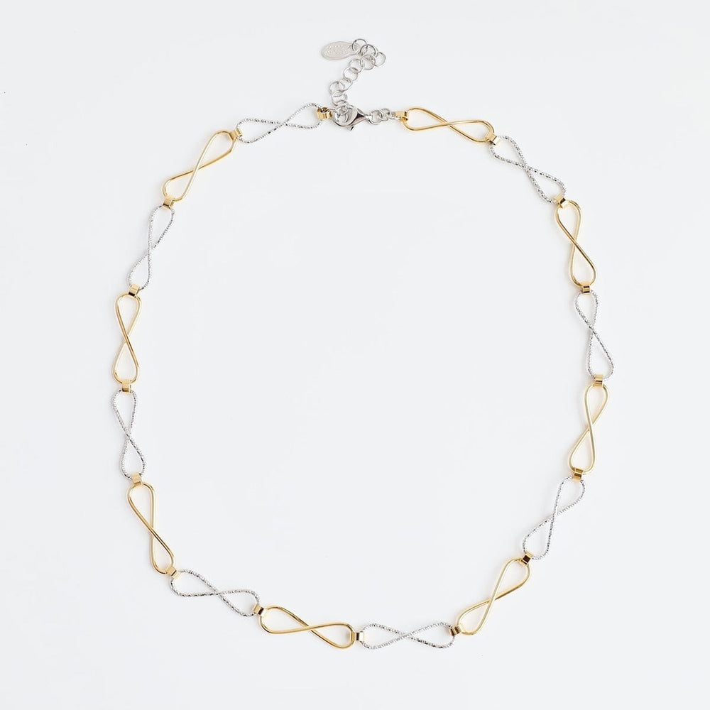 
                  
                    NKL-GPL Sterling Silver & Yellow Gold Plated Elongated Inf
                  
                