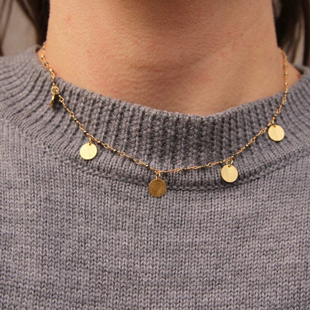 
                  
                    NKL-GPL Suki Choker ~ Pyrite
                  
                