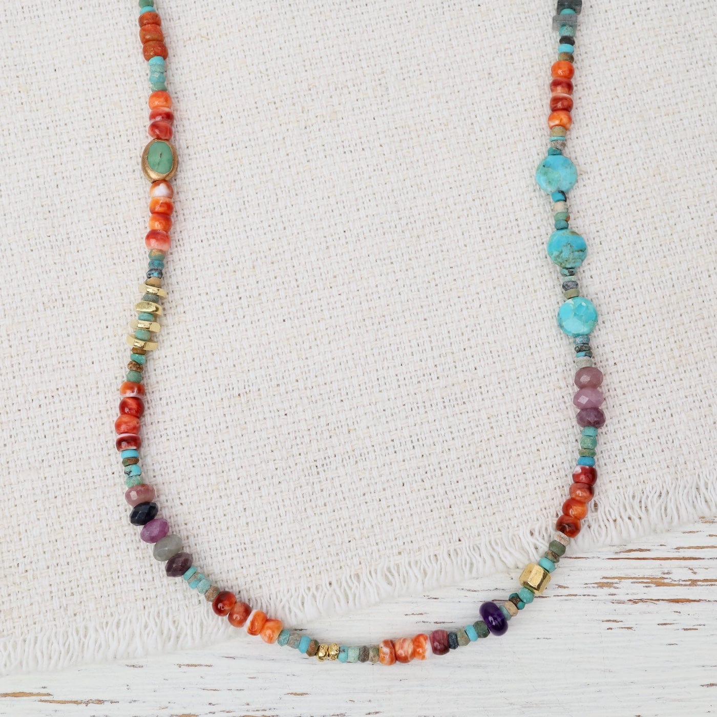 NKL-GPL Sunset Spiny Oyster Gold Necklace