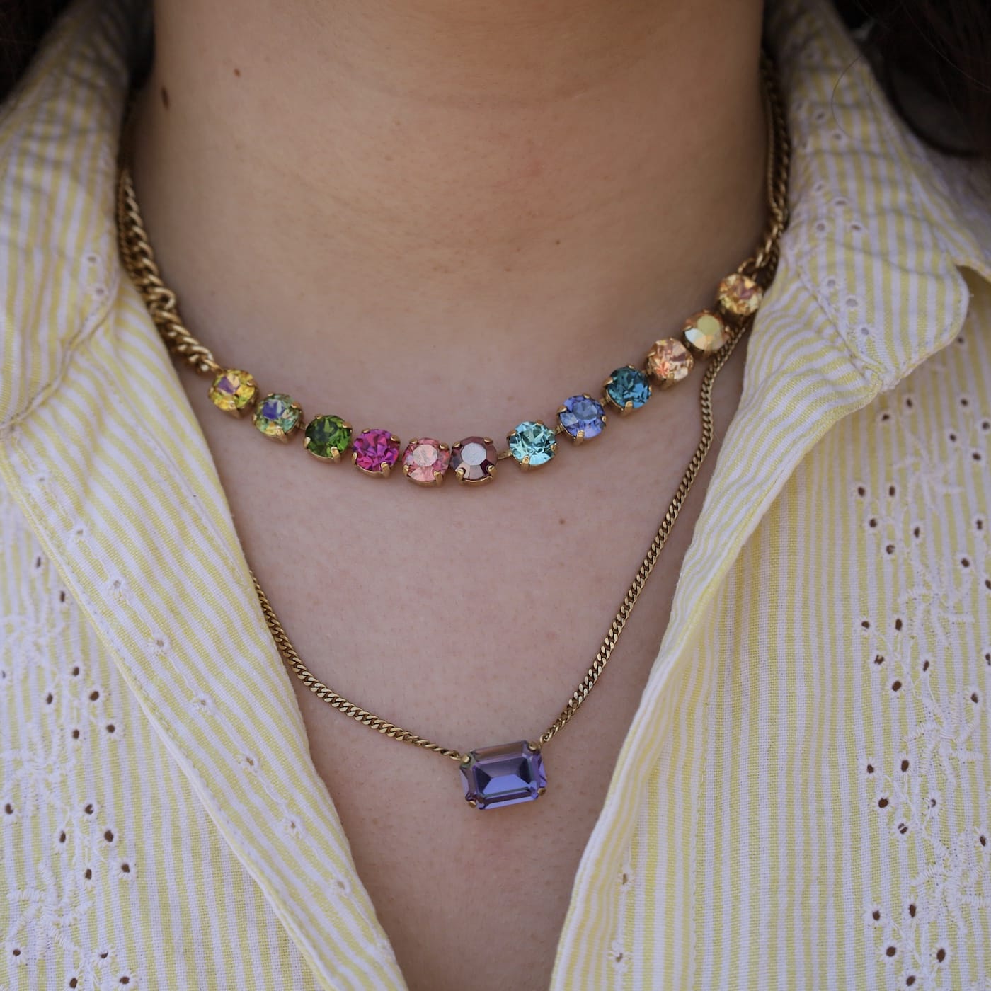 NKL-GPL Tanzanite Glimmer Rubin in Bohemian Wonderland Necklace