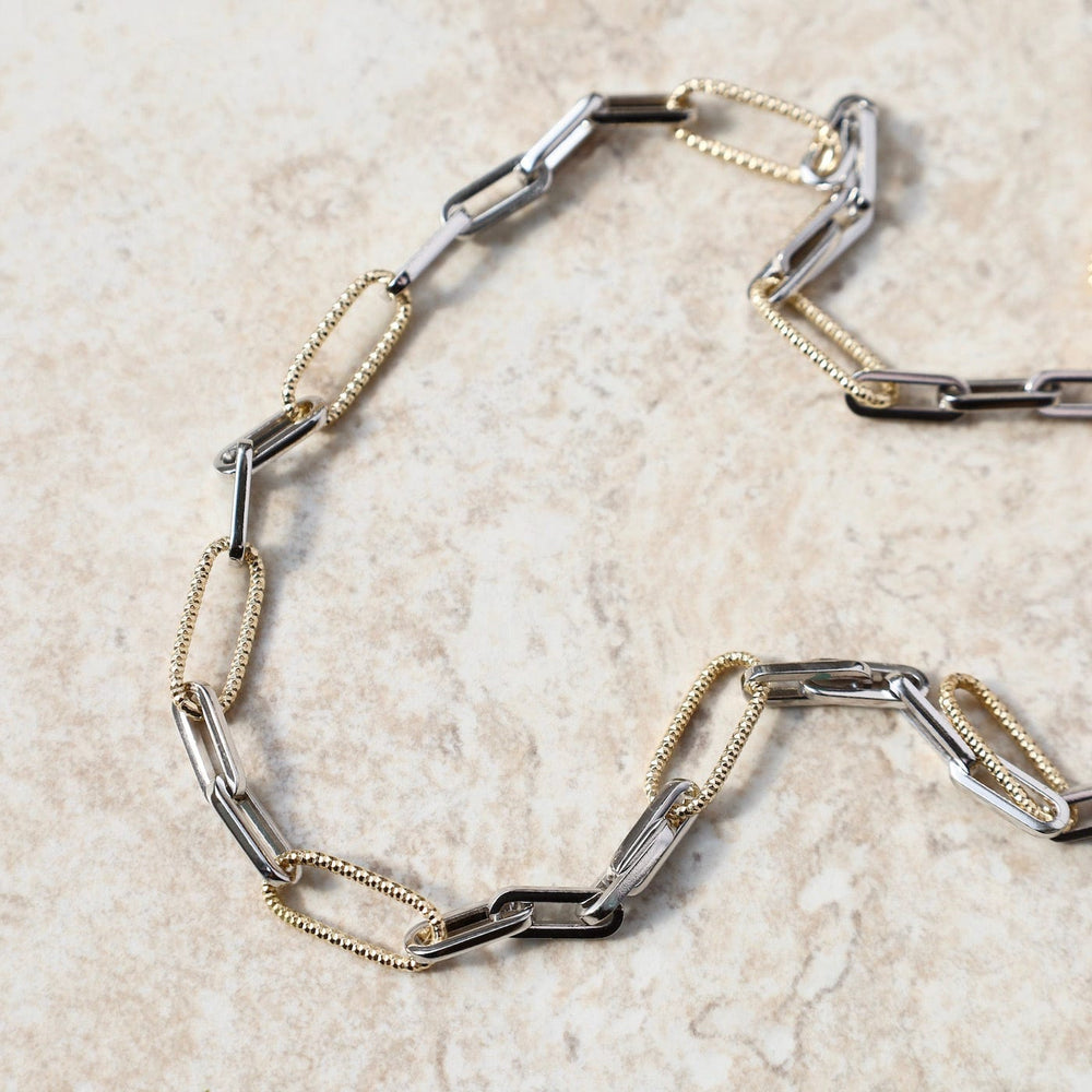 
                      
                        NKL-GPL Textured Paperclip Necklace
                      
                    