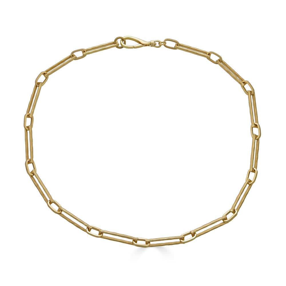 NKL-GPL Textured Rectangle Necklace