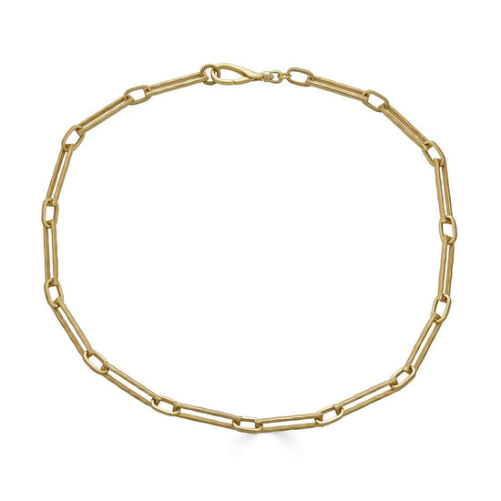 NKL-GPL Textured Rectangle Necklace