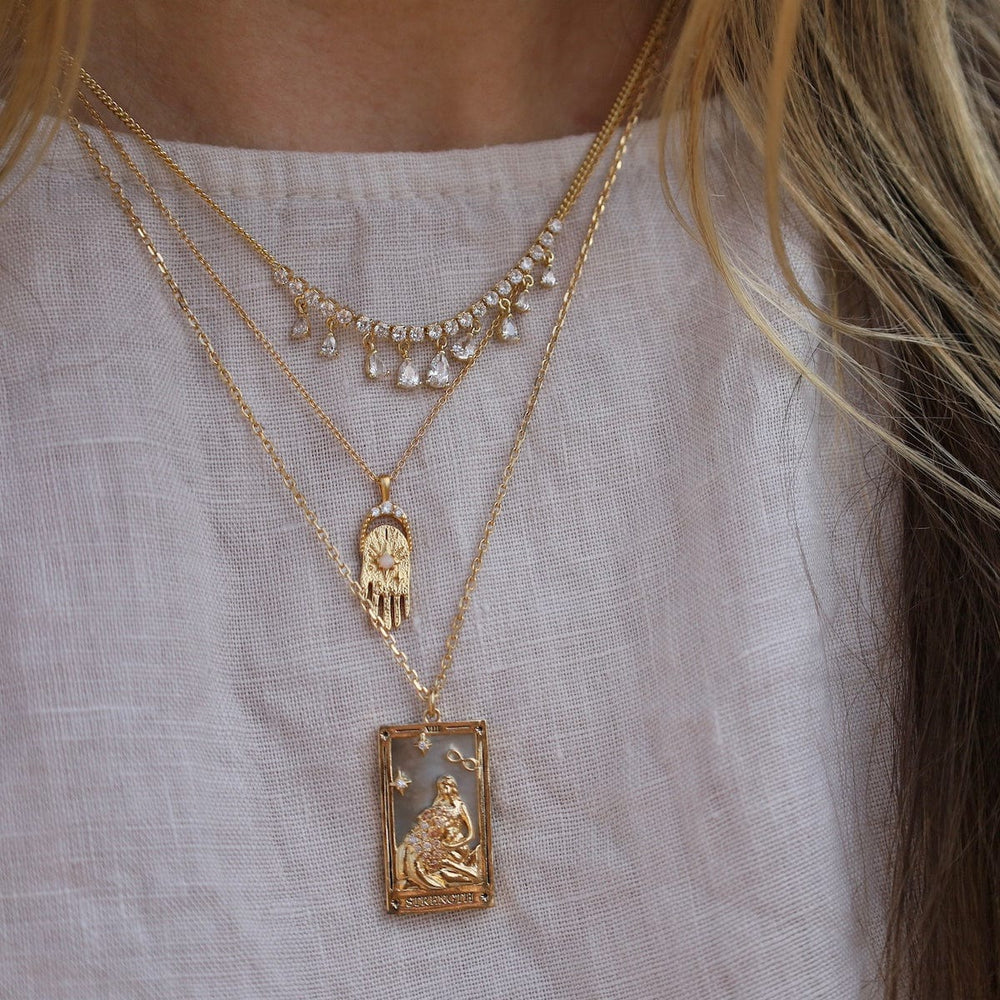 
                      
                        NKL-GPL The Sregnth Tarot Card Necklace
                      
                    