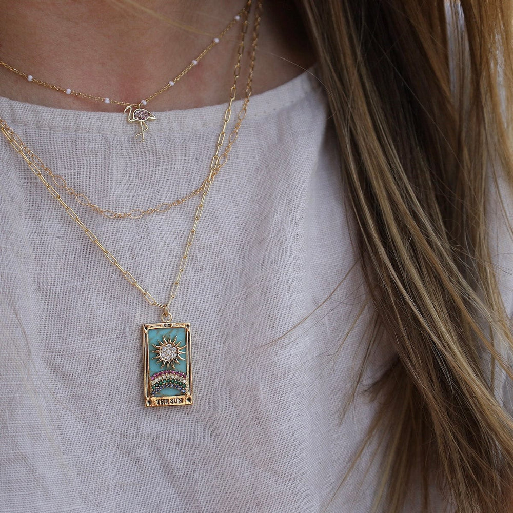 
                      
                        NKL-GPL The SunTarot Card Necklace
                      
                    