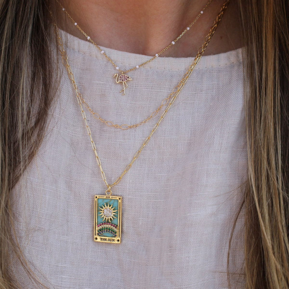 
                      
                        NKL-GPL The SunTarot Card Necklace
                      
                    