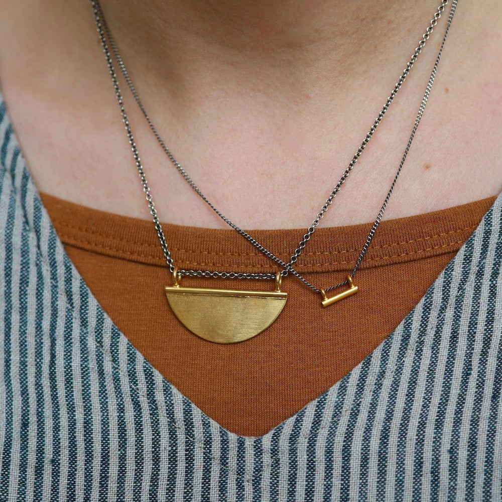 NKL-GPL Tiny Bar Amulet Necklace