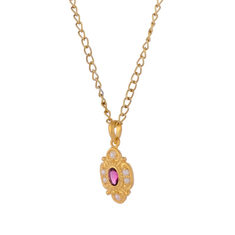 
                      
                        NKL-GPL Tourmaline & Pearl Pendant Necklace
                      
                    