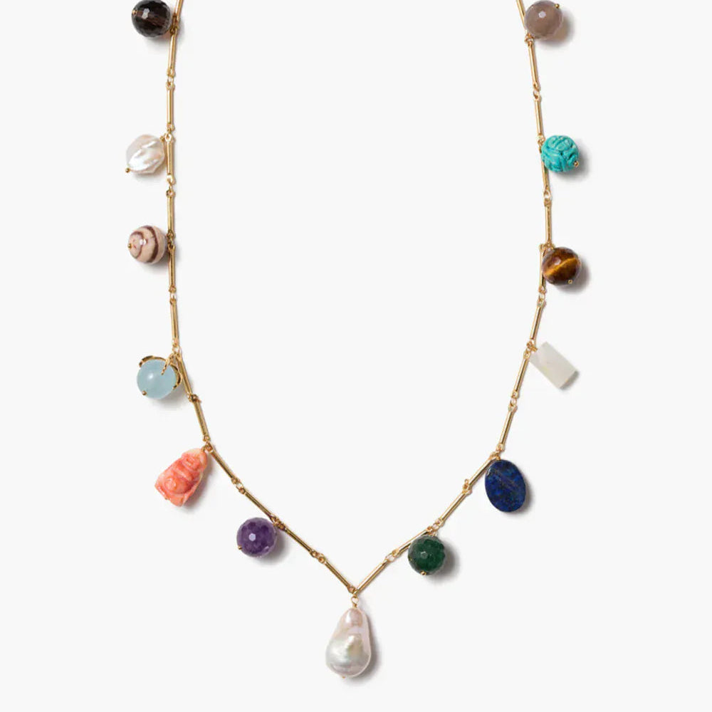 NKL-GPL Tresor Station Necklace Multi