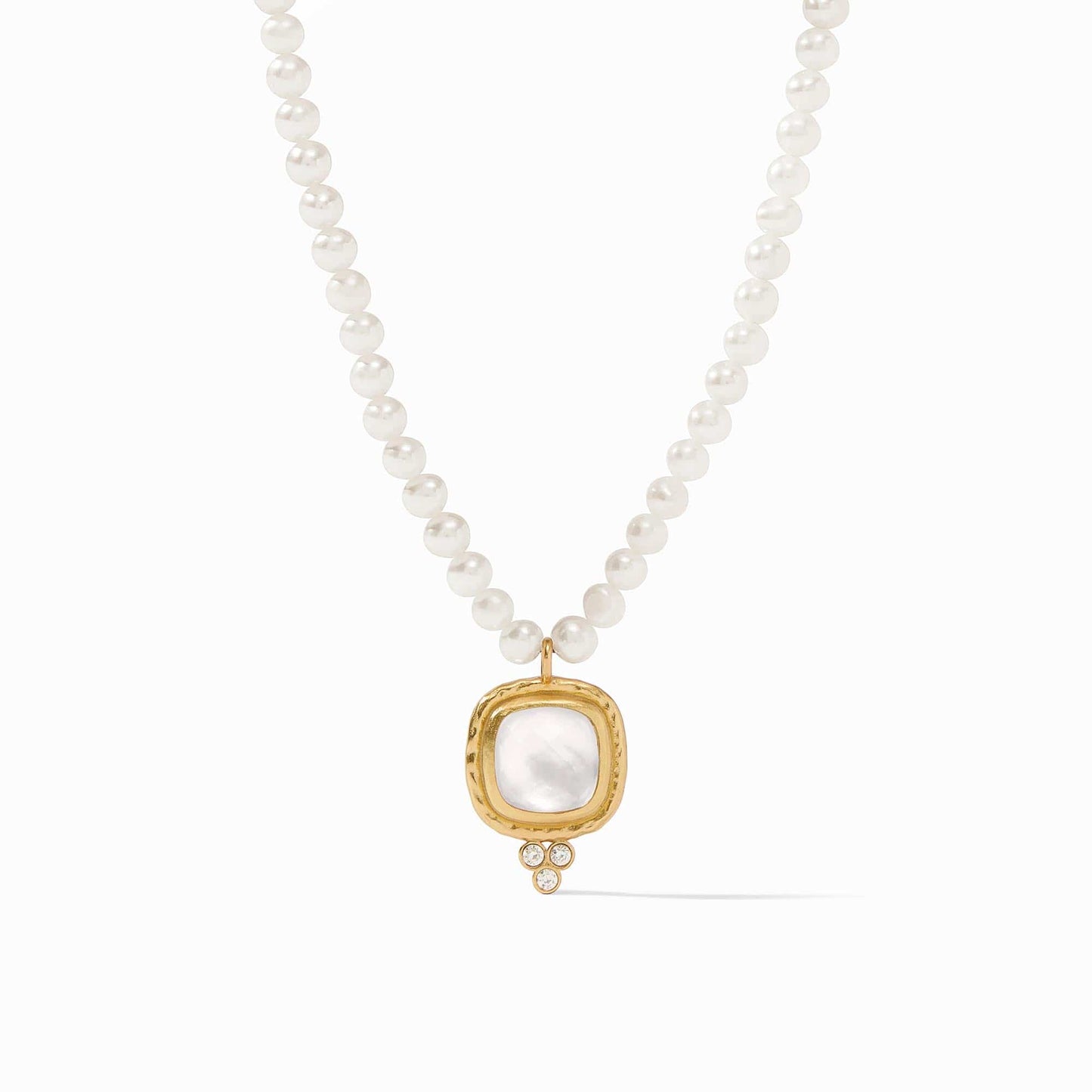 NKL-GPL Tudor Delicate Necklace in Iridescent Clear Crystal