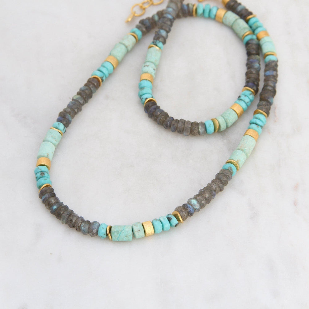 
                  
                    NKL-GPL Turquoise Chrysocolla Labradorite Necklace
                  
                