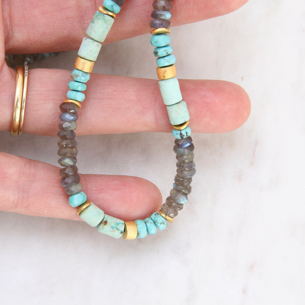 
                  
                    NKL-GPL Turquoise Chrysocolla Labradorite Necklace
                  
                