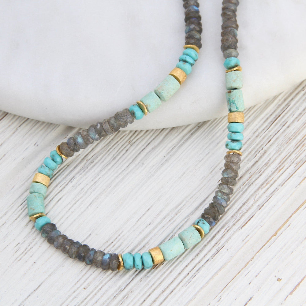 
                  
                    NKL-GPL Turquoise Chrysocolla Labradorite Necklace
                  
                