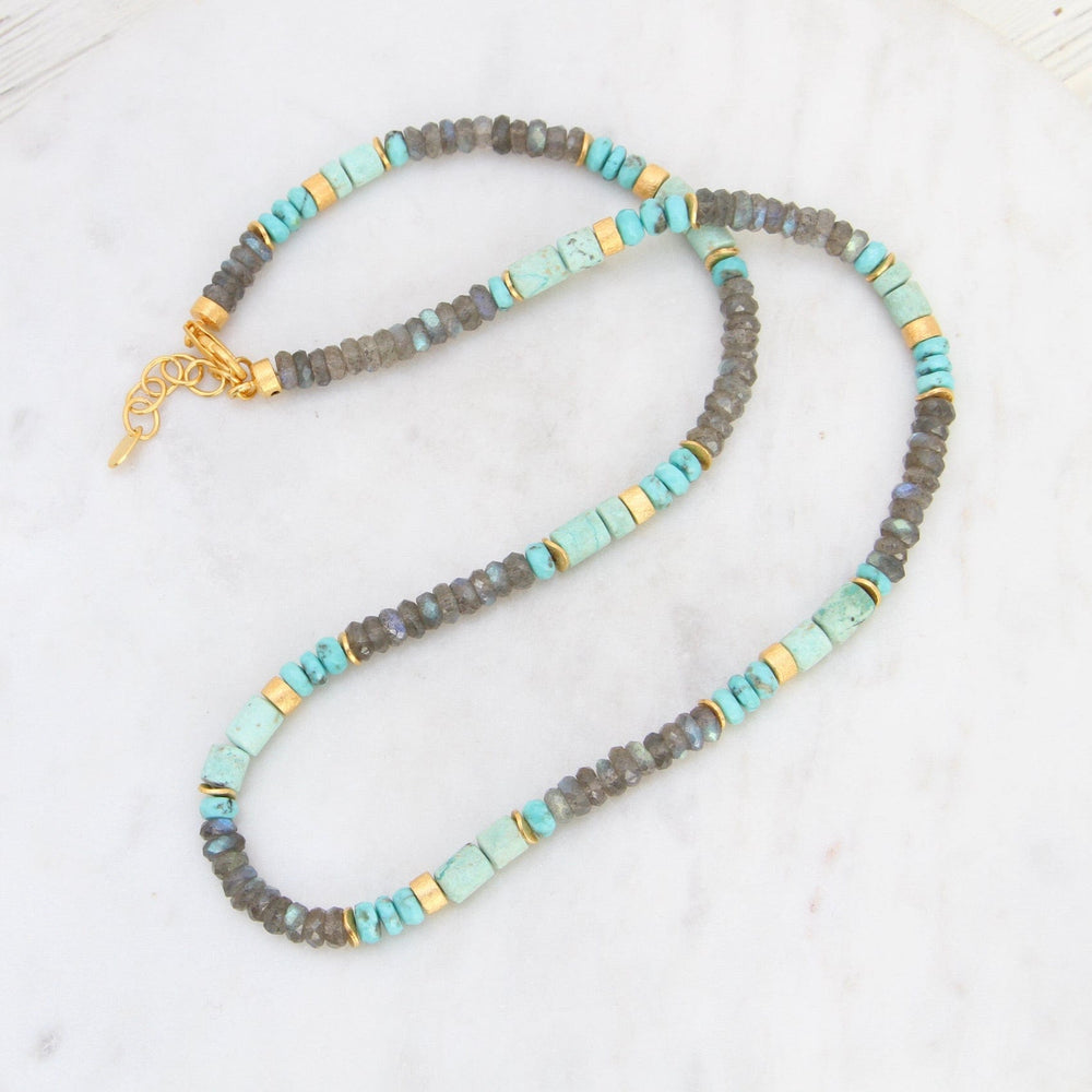 
                  
                    NKL-GPL Turquoise Chrysocolla Labradorite Necklace
                  
                