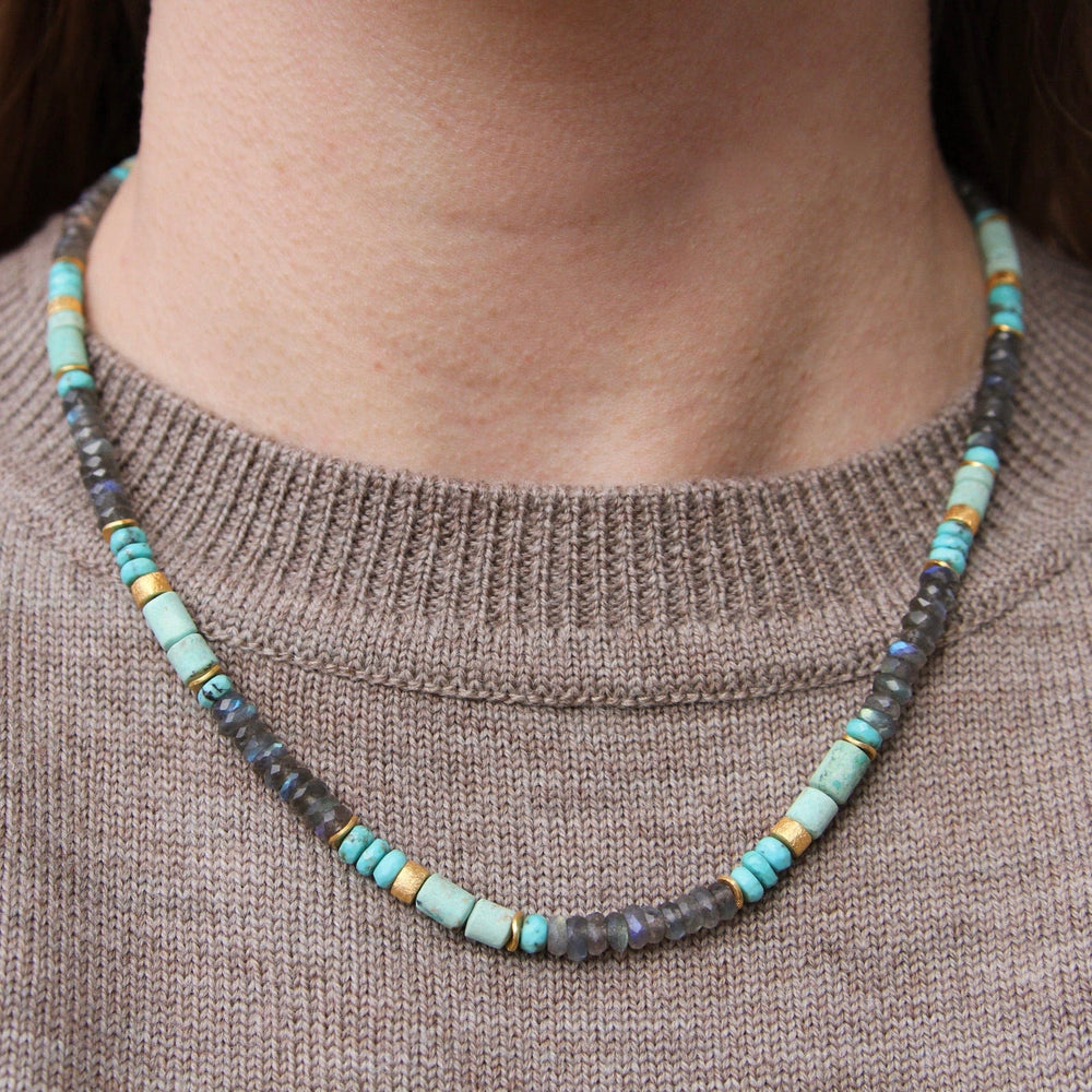 
                  
                    NKL-GPL Turquoise Chrysocolla Labradorite Necklace
                  
                