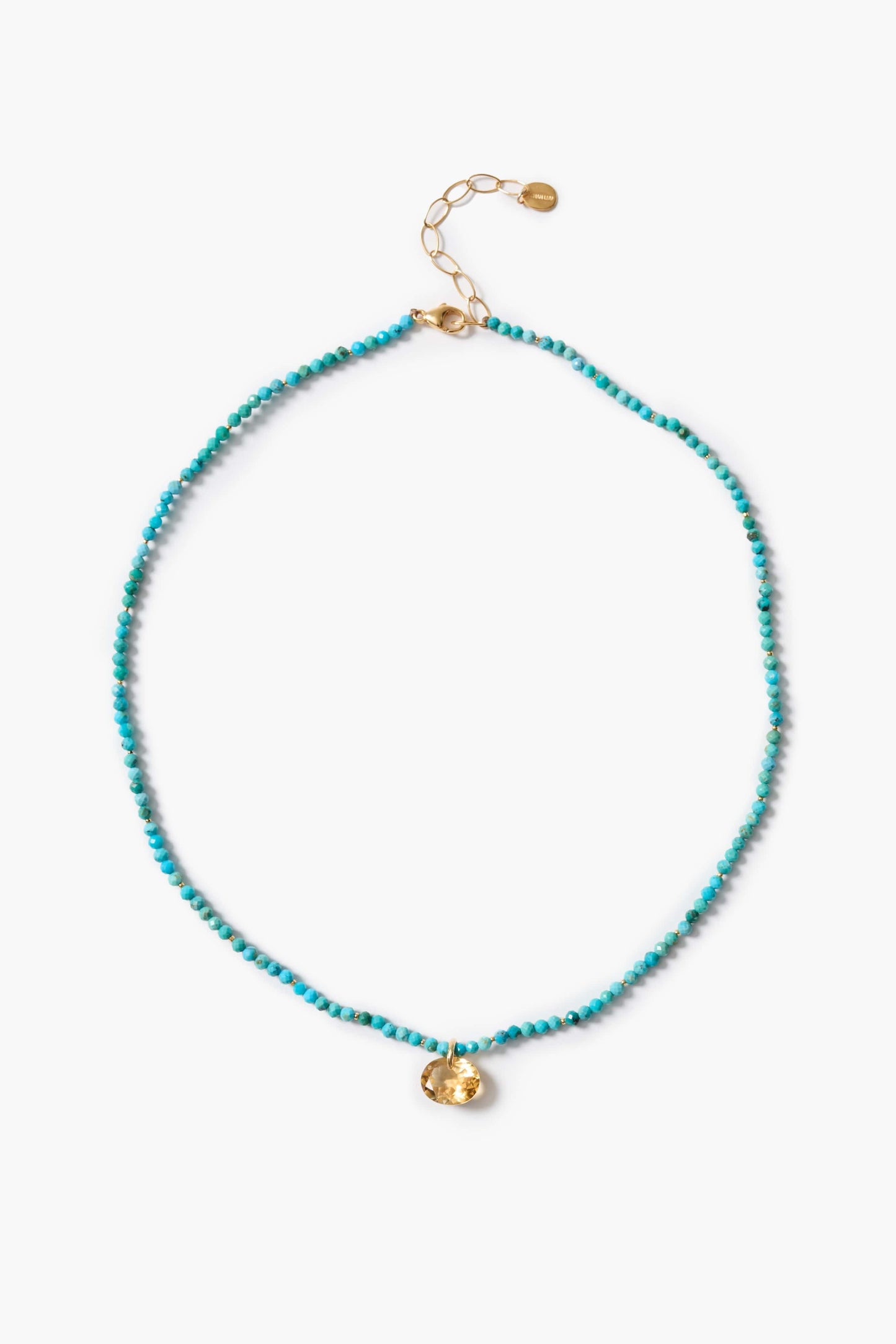 NKL-GPL Turquoise & Citrine Necklace