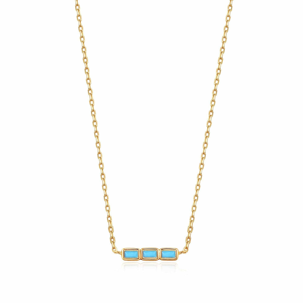 
                      
                        NKL-GPL Turquoise Gold Bar Necklace
                      
                    