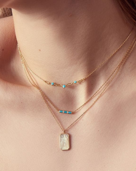 
                      
                        NKL-GPL Turquoise Gold Bar Necklace
                      
                    