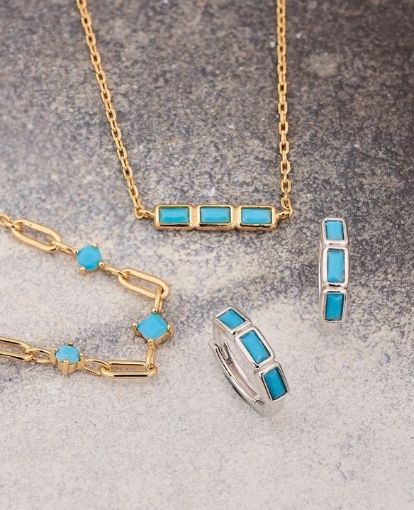 
                      
                        NKL-GPL Turquoise Gold Bar Necklace
                      
                    