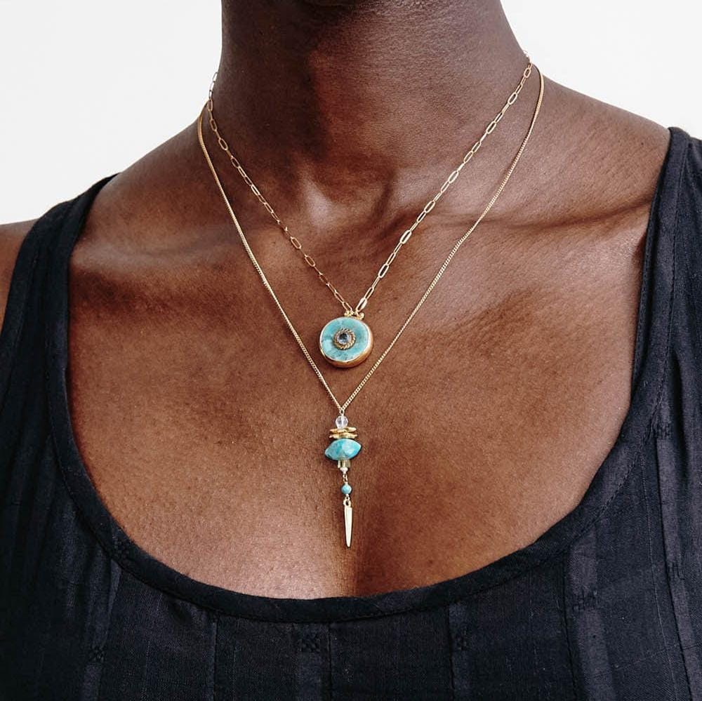 
                  
                    NKL-GPL Turquoise Mix Lisbeth Necklace
                  
                