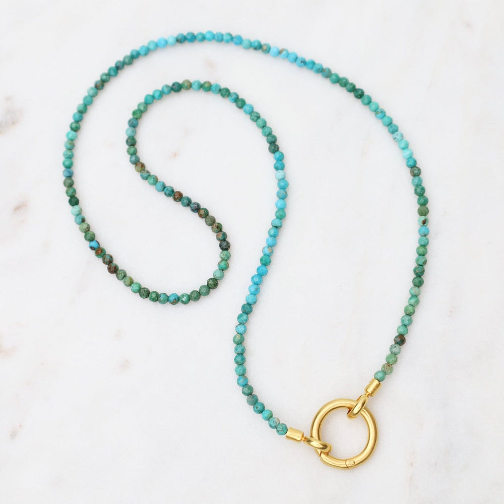 NKL-GPL Turquoise Necklace with Ring Clasp