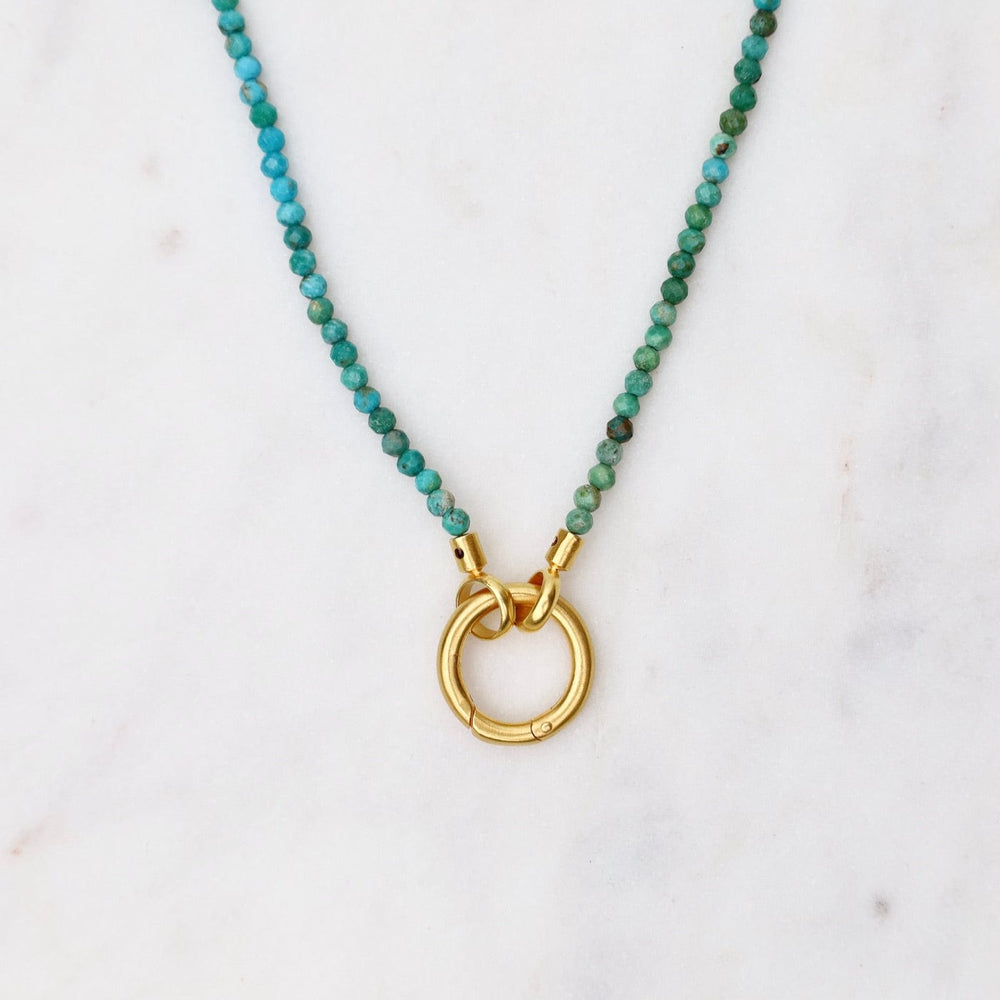 
                  
                    NKL-GPL Turquoise Necklace with Ring Clasp
                  
                