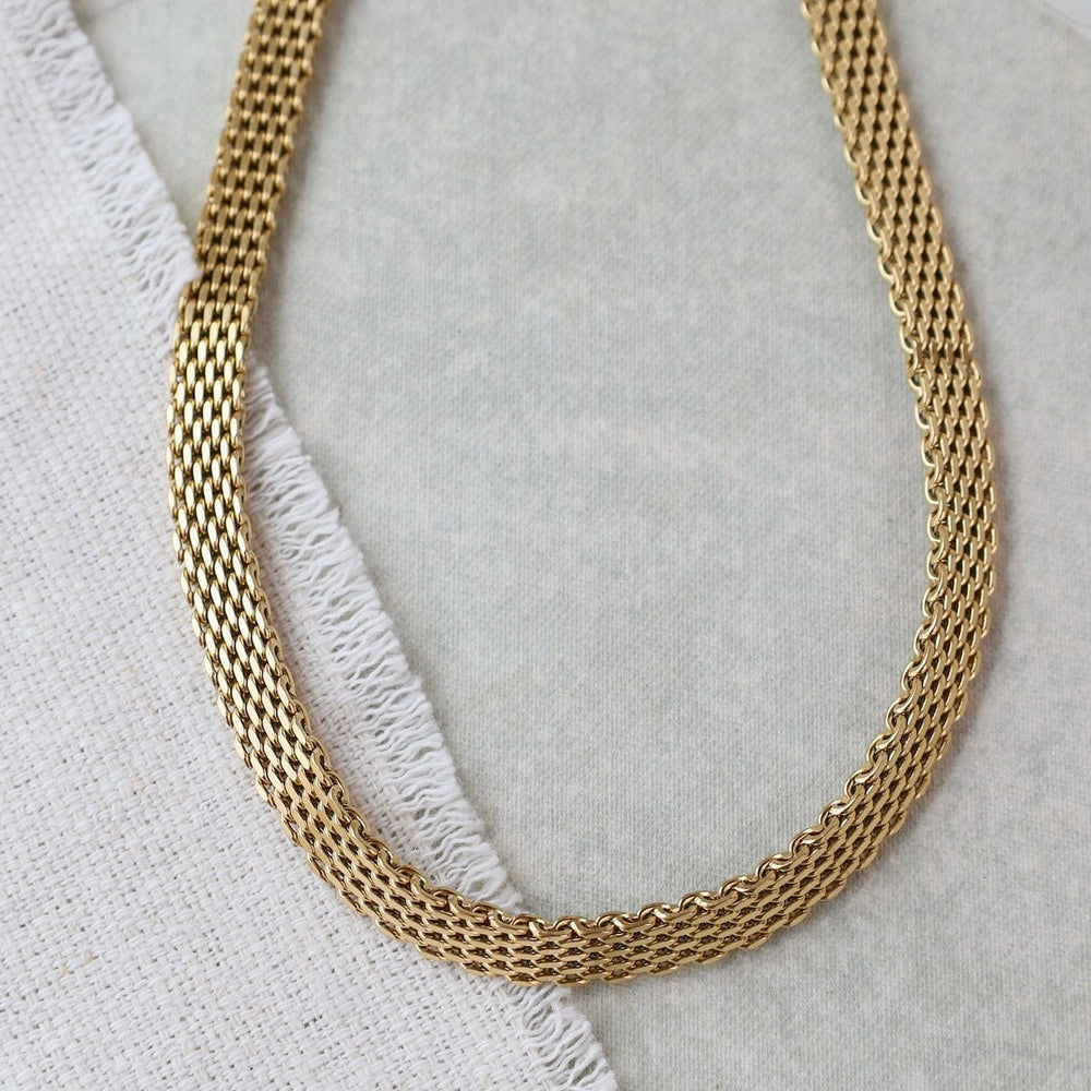 
                  
                    NKL-GPL Twiggy// The Flat Necklace - 18k gold plated stain
                  
                