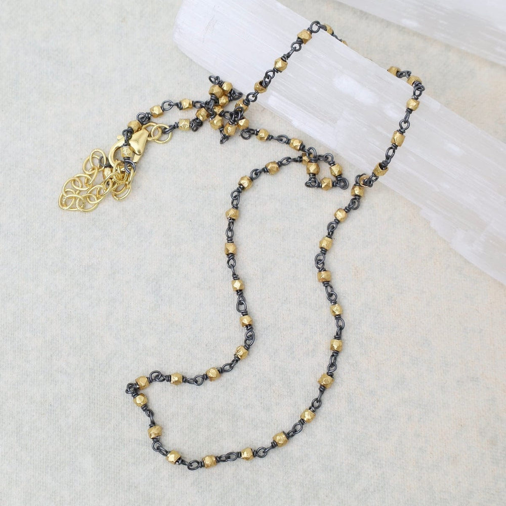 
                  
                    NKL-GPL Two Tone Bead Necklace
                  
                