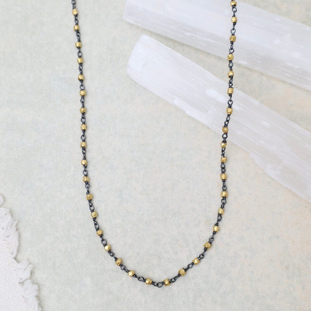 
                  
                    NKL-GPL Two Tone Bead Necklace
                  
                