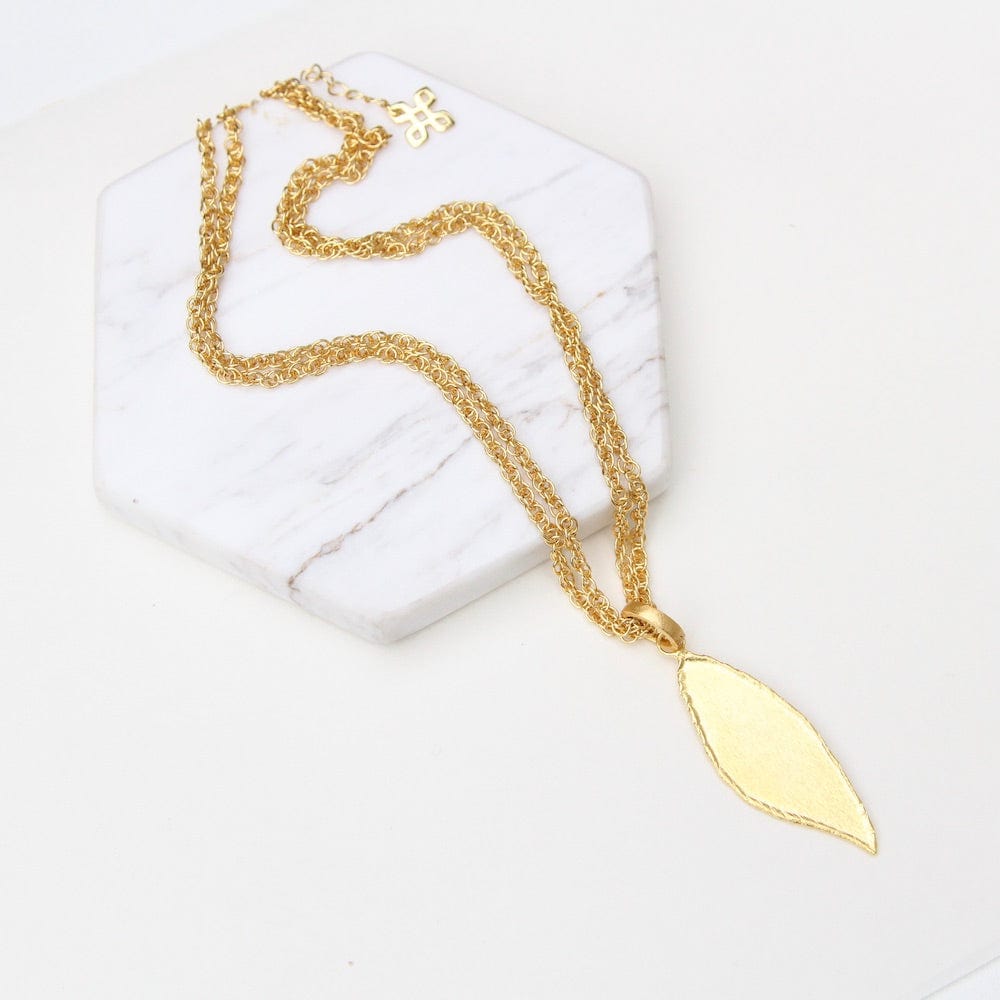 
                  
                    NKL-GPL Verde Leaf Long Necklace
                  
                