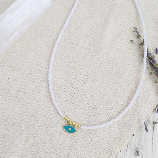 Evil Eye Protection Necklace | Caitlyn Ford Jewelry