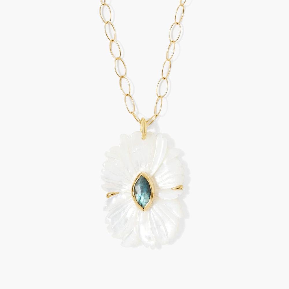 
                      
                        NKL-GPL White Mother of Pearl Magnolia Necklace
                      
                    